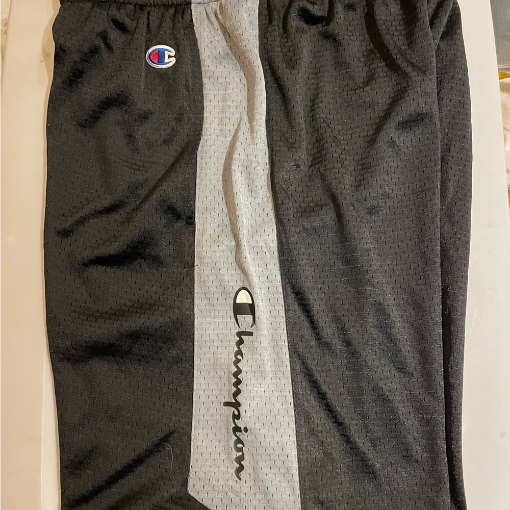 Champion Men’s Dark Blue and Light Blue Mesh Shorts